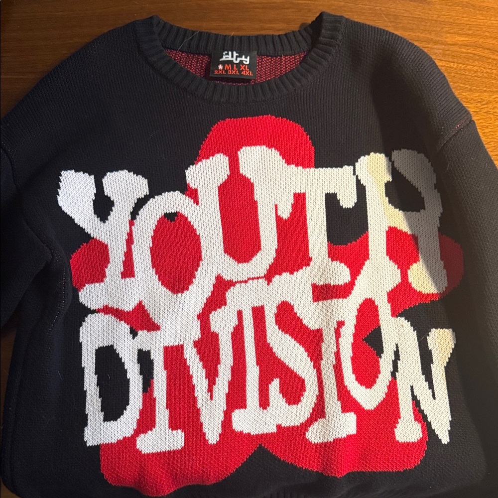Black and Red Youth Division Sweater